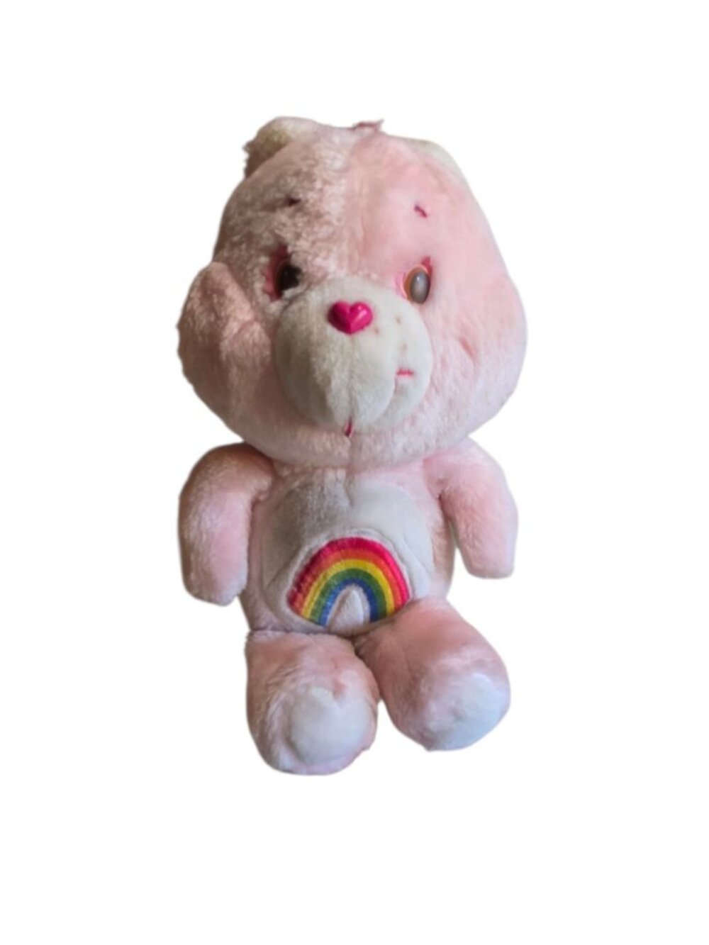 Vintage 1983 Kenner Care Bears 13” Cheer Bear Rainbow Stuffed Animal Plush